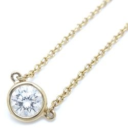 Tiffany TIFFANY&Co. Vistheyard Necklace 1P Diamond Elsa Peretti K18YG Yellow Gold 290276