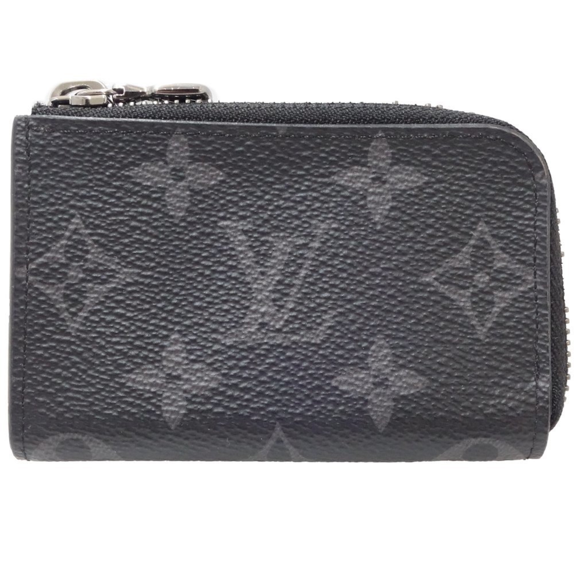 Louis Vuitton LOUIS VUITTON Coin Case Monogram Eclipse Portomonejour Black M63536 082066