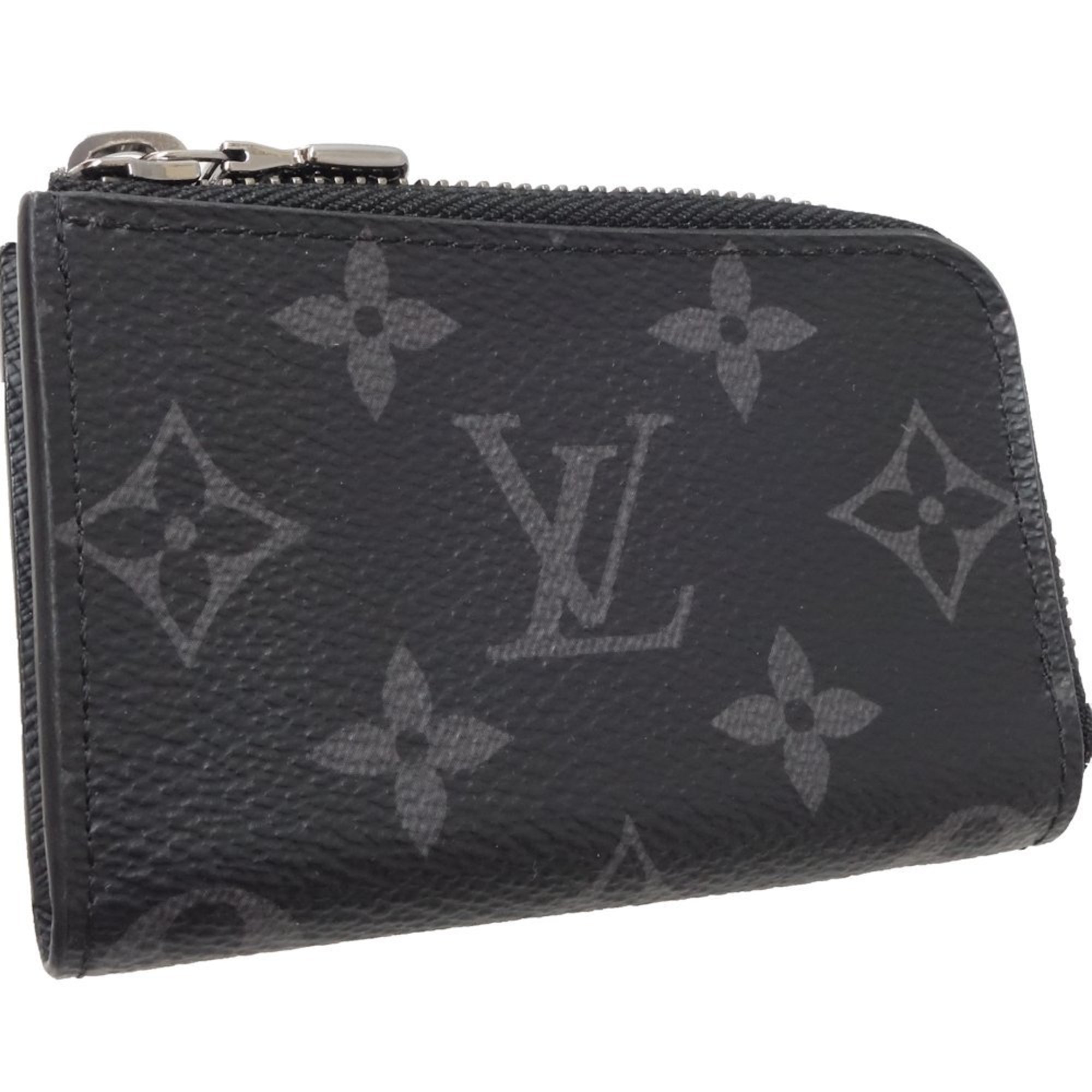 Louis Vuitton LOUIS VUITTON Coin Case Monogram Eclipse Portomonejour Black M63536 082066