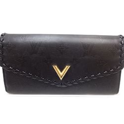 LOUIS VUITTON Portefeuil Very M62059 Long Wallet Monogram Pattern Noir 083712