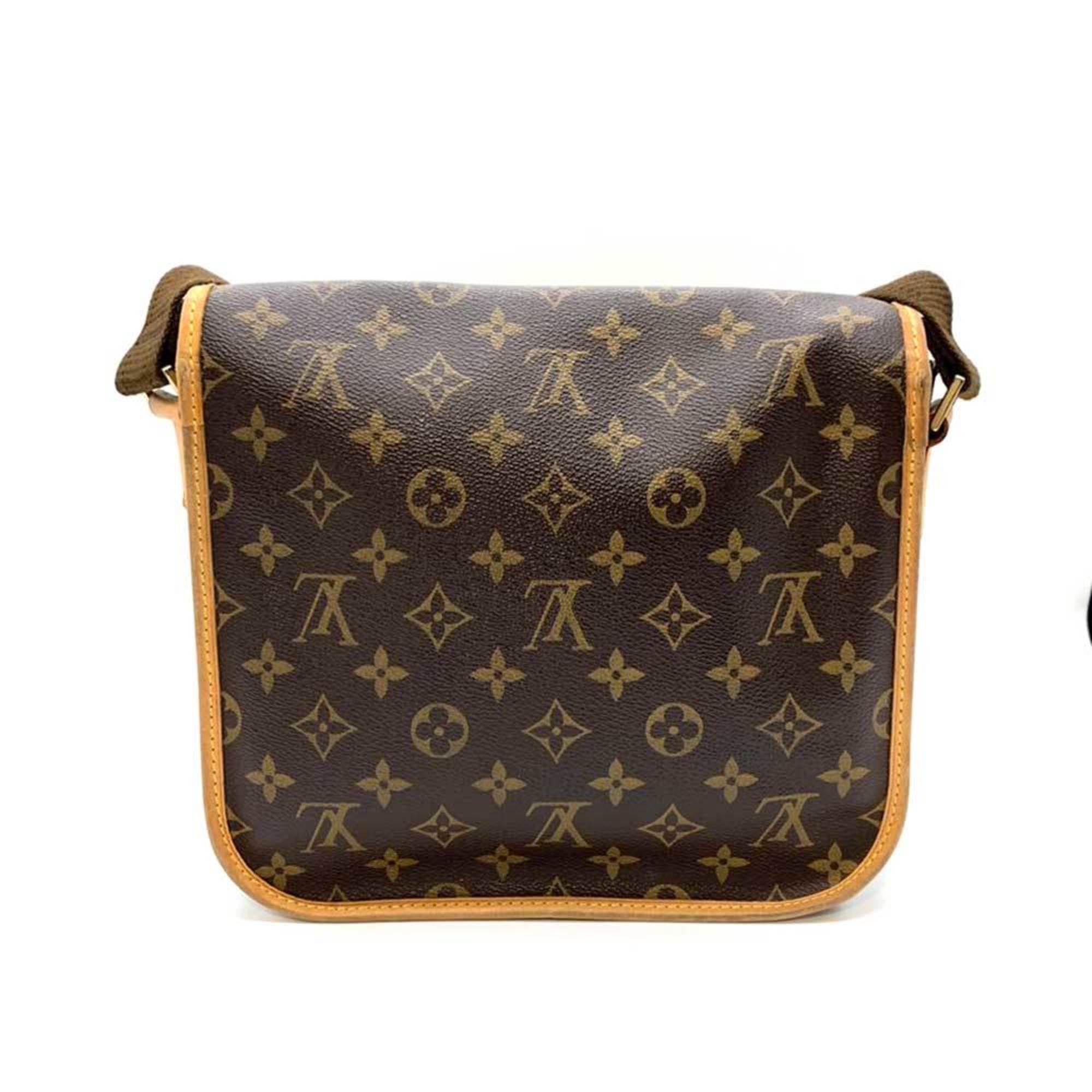 Louis Vuitton Bag Bosfall PM Brown Shoulder Flap Ladies Men's Monogram x Leather M40106 LOUISVUITTON