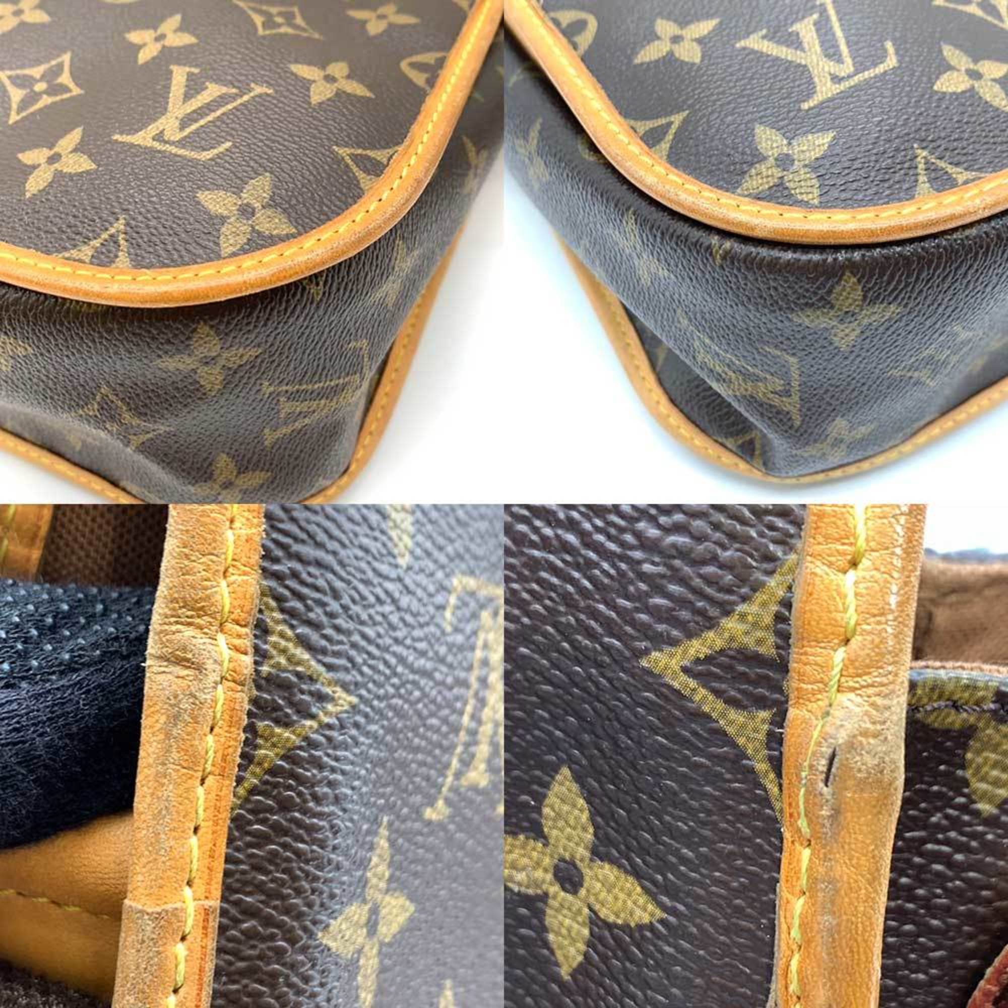 Louis Vuitton Bag Bosfall PM Brown Shoulder Flap Ladies Men's Monogram x Leather M40106 LOUISVUITTON