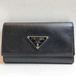 Prada 6 row key case Saffiano leather black PRADA