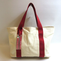 Prada Sports Canvas Tote Bag Beige Hand 4VA134 PRADA