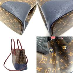 Louis Vuitton Bag Flandrine Brown x Bordeaux Navy Red Tote Handbag Shoulder 2way Ladies Monogram Cowhide Leather M43169 LOUISVUITTON