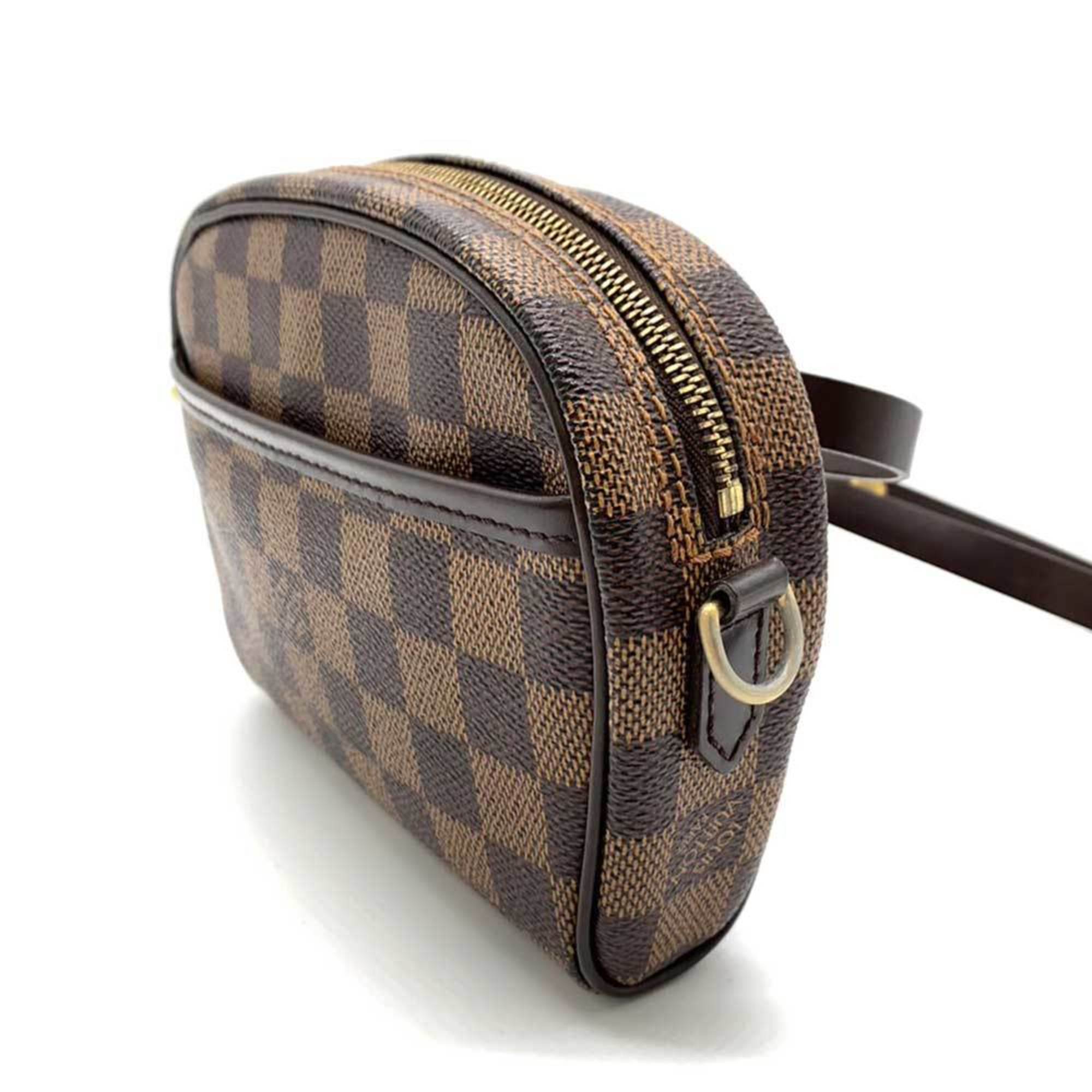 Louis Vuitton Bag Pochette Ipanema Ebene Brown Shoulder Waist 2way Women's Damier N51296 LOUISVUITTON