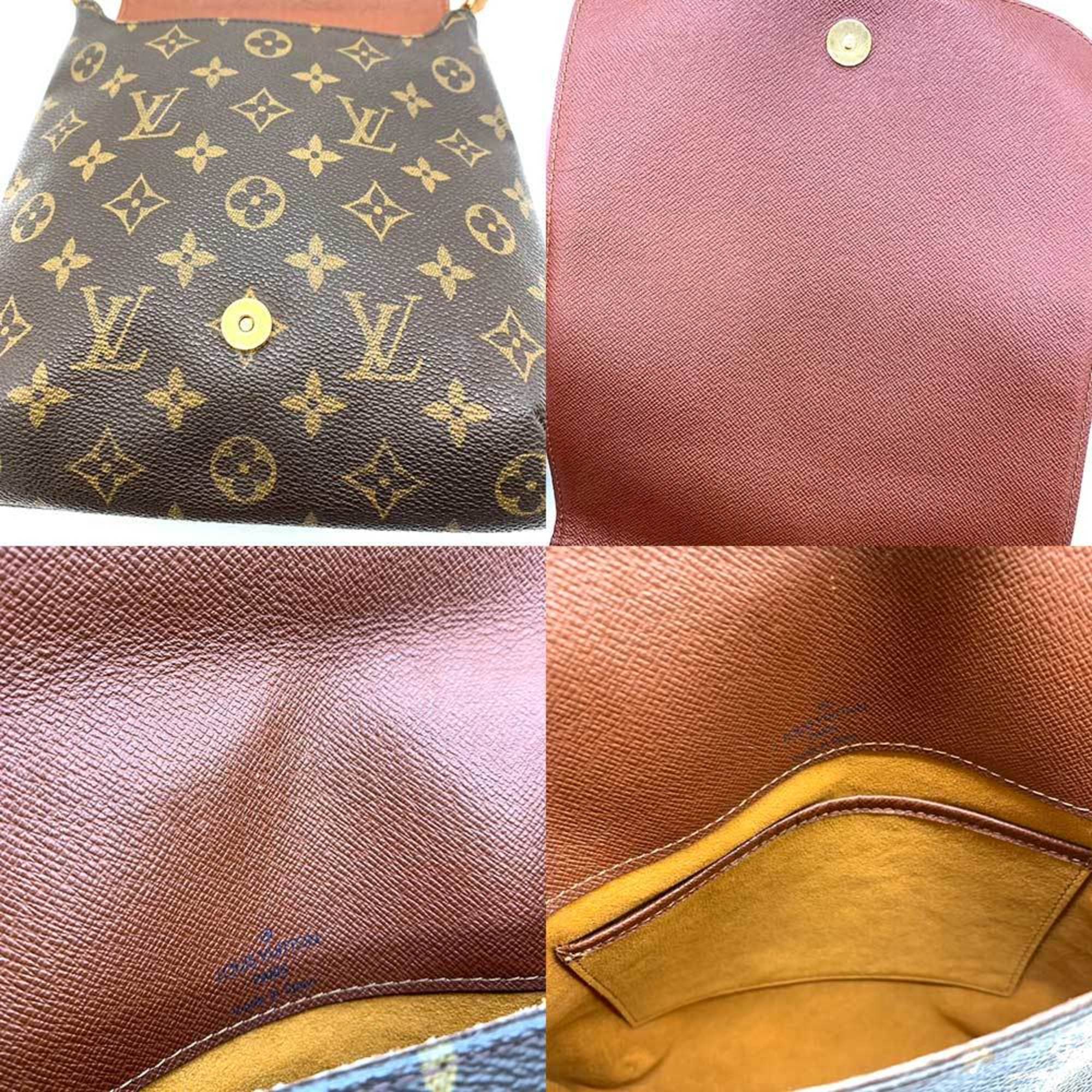 Louis Vuitton Bag Musette Salsa Short Shoulder Brown Flap Ladies Monogram x Leather M51258 LOUISVUITTON