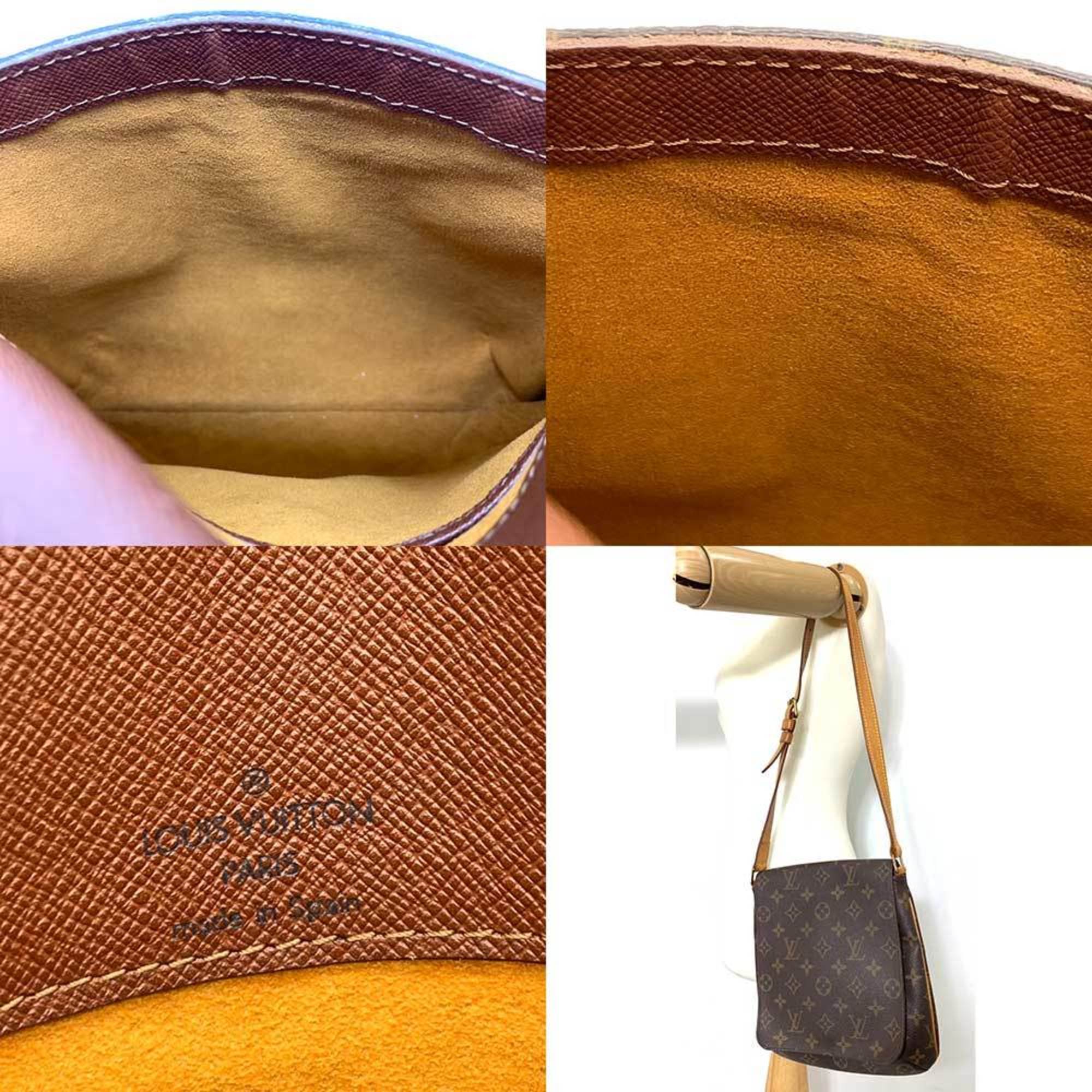 Louis Vuitton Bag Musette Salsa Short Shoulder Brown Flap Ladies Monogram x Leather M51258 LOUISVUITTON