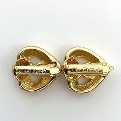 Christian Dior Rhinestone Logo Motif F2104 Brand Accessories Necklace Earrings Women's
