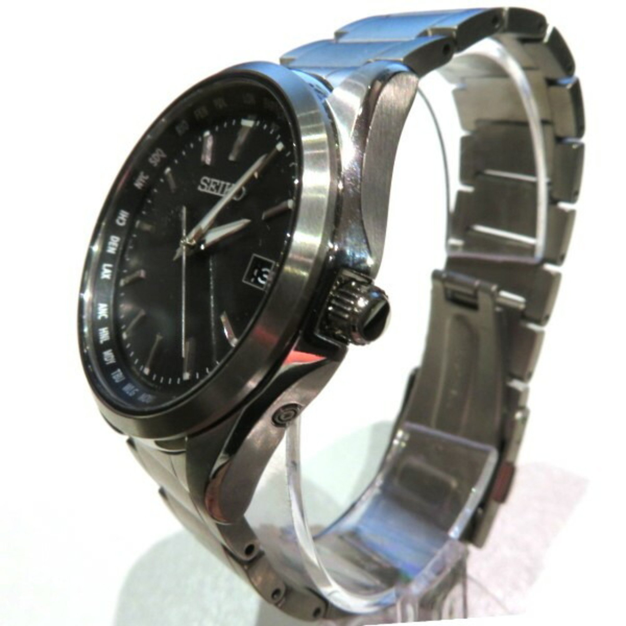 Seiko Date 7B75-0AA0 Solar Watch Men's
