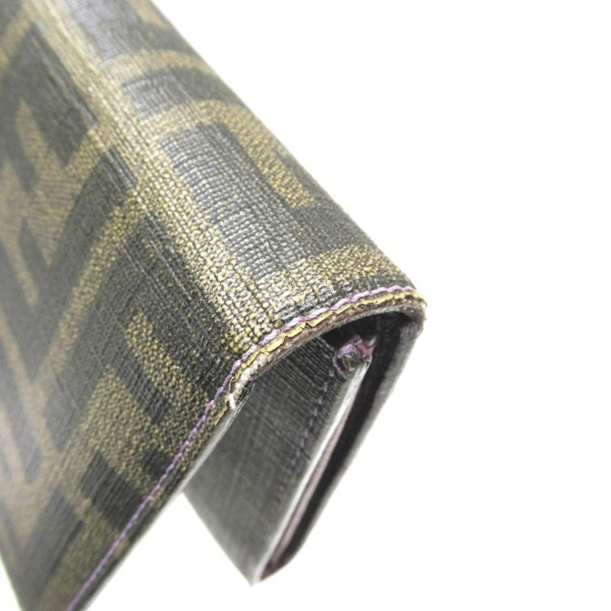 FENDI Zucca pattern 8M0000 wallet long ladies