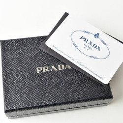 Prada key case chain PRADA 6 rows 1PG222 SAFFIANO METAL embossed leather BLUETTE blue