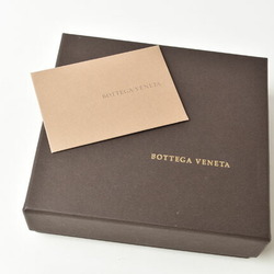BOTTEGA VENETA Wallet Men's Women's Fold Intrecciato Leather Dark Orange Outlet