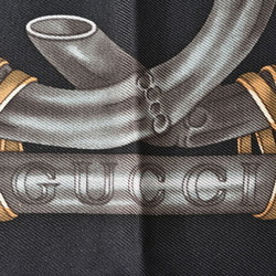 Gucci Scarf Muffler GUCCI Bamboo Motif Black Multi 341468