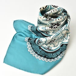 Gucci scarf muffler GUCCI silk paisley turquoise