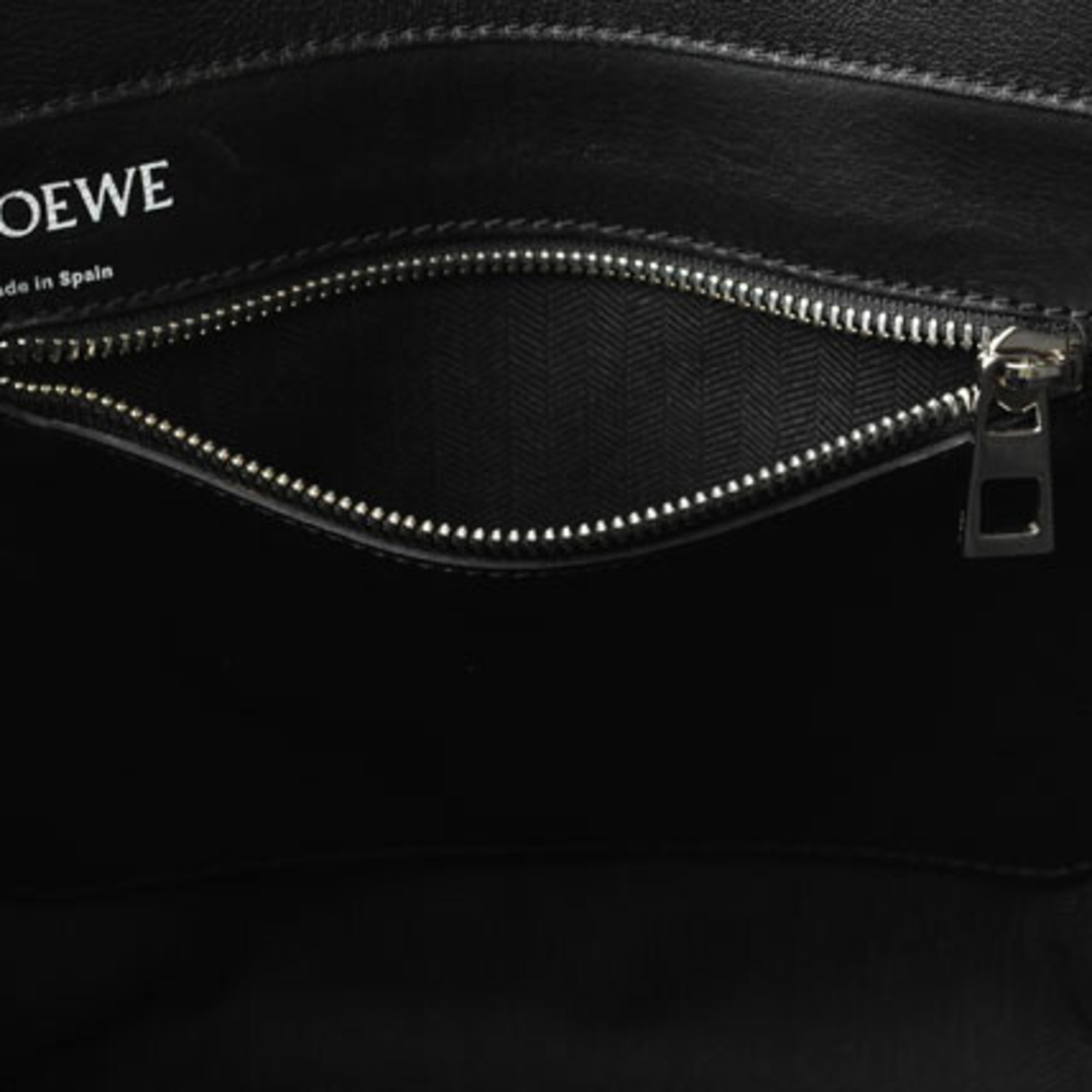 LOEWE East West Shopper Tote Bag Anagram Leather Black