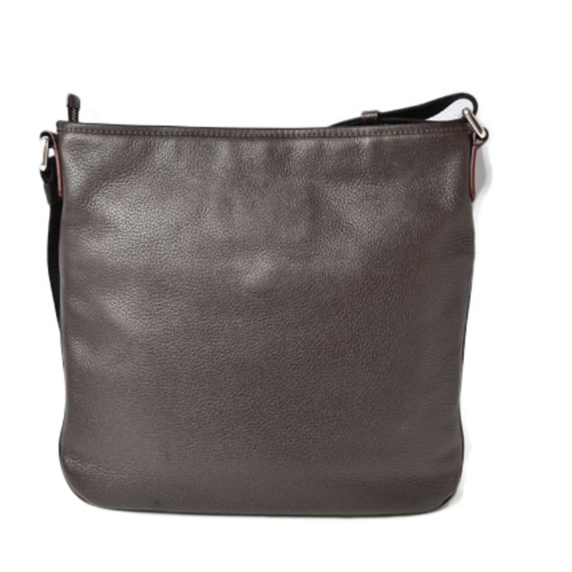 LOEWE Shoulder Bag Men's Leather Dark Brown