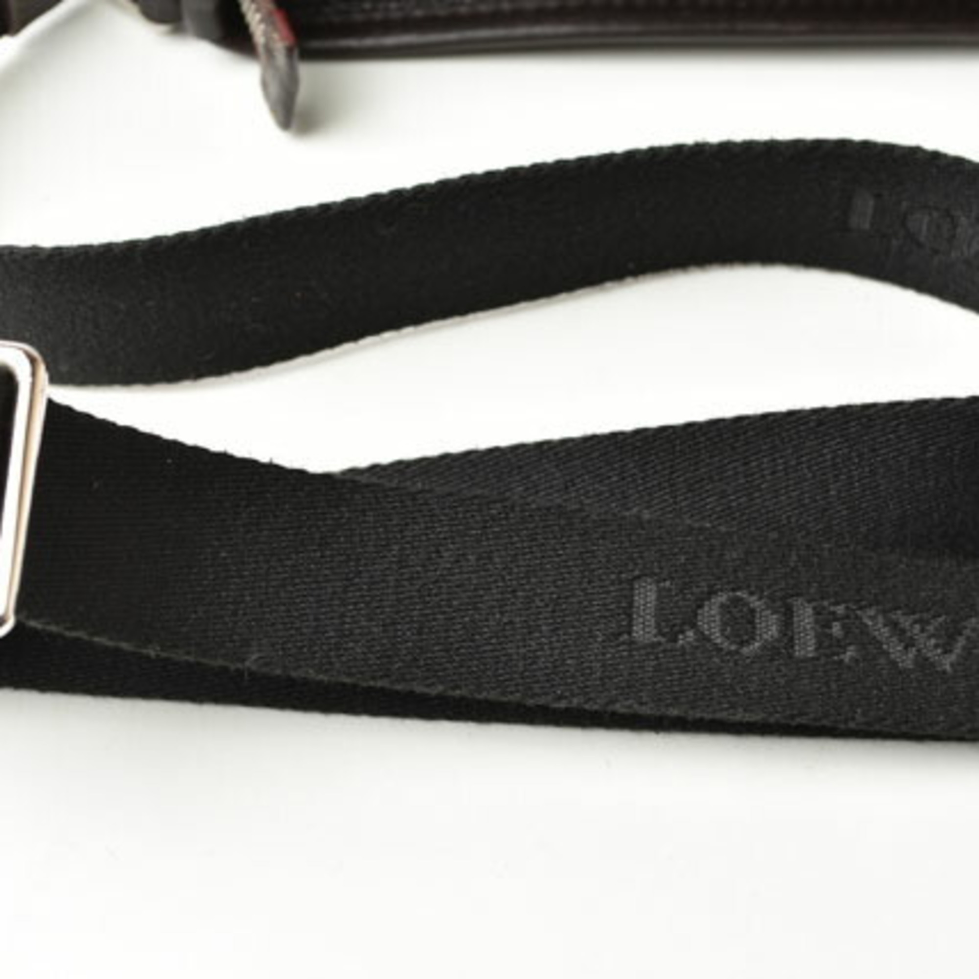 LOEWE Shoulder Bag Men's Leather Dark Brown