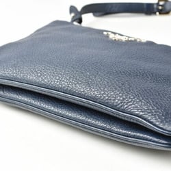 Prada shoulder bag clutch 2way PRADA VIT DAINO deerskin BALTICO navy