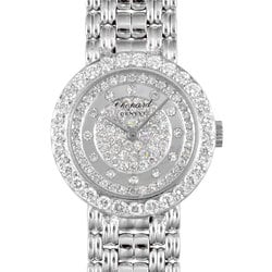 Chopard Diamond Bezel Index K18WG Women's Quartz Watch Mirror Silver Dial 10/5602