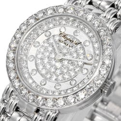 Chopard Diamond Bezel Index K18WG Women's Quartz Watch Mirror Silver Dial 10/5602