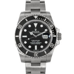 Rolex ROLEX 116610LN Submariner Date G number watch automatic winding black men's