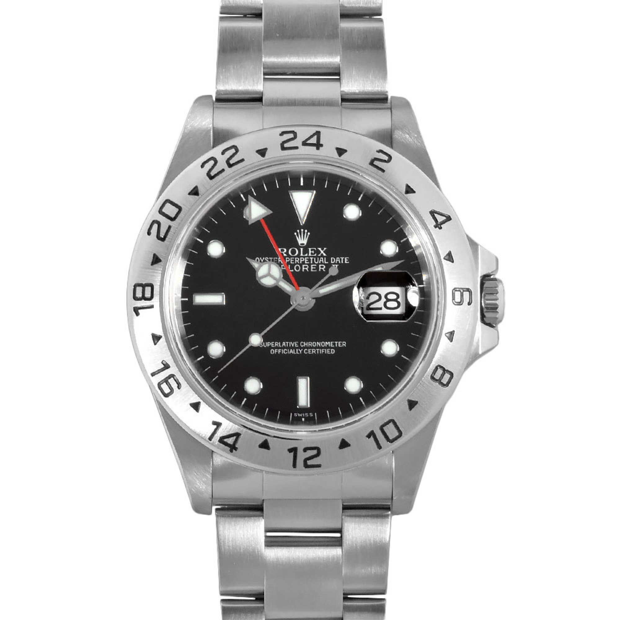 Rolex ROLEX 16570 Explorer II A number watch automatic winding black men's