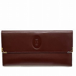 Cartier Must Clasp Long Wallet Trifold Ladies