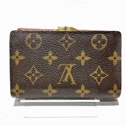 Louis Vuitton Monogram Portefeuille Viennois M61674 Clasp Bifold Wallet Men's Women's