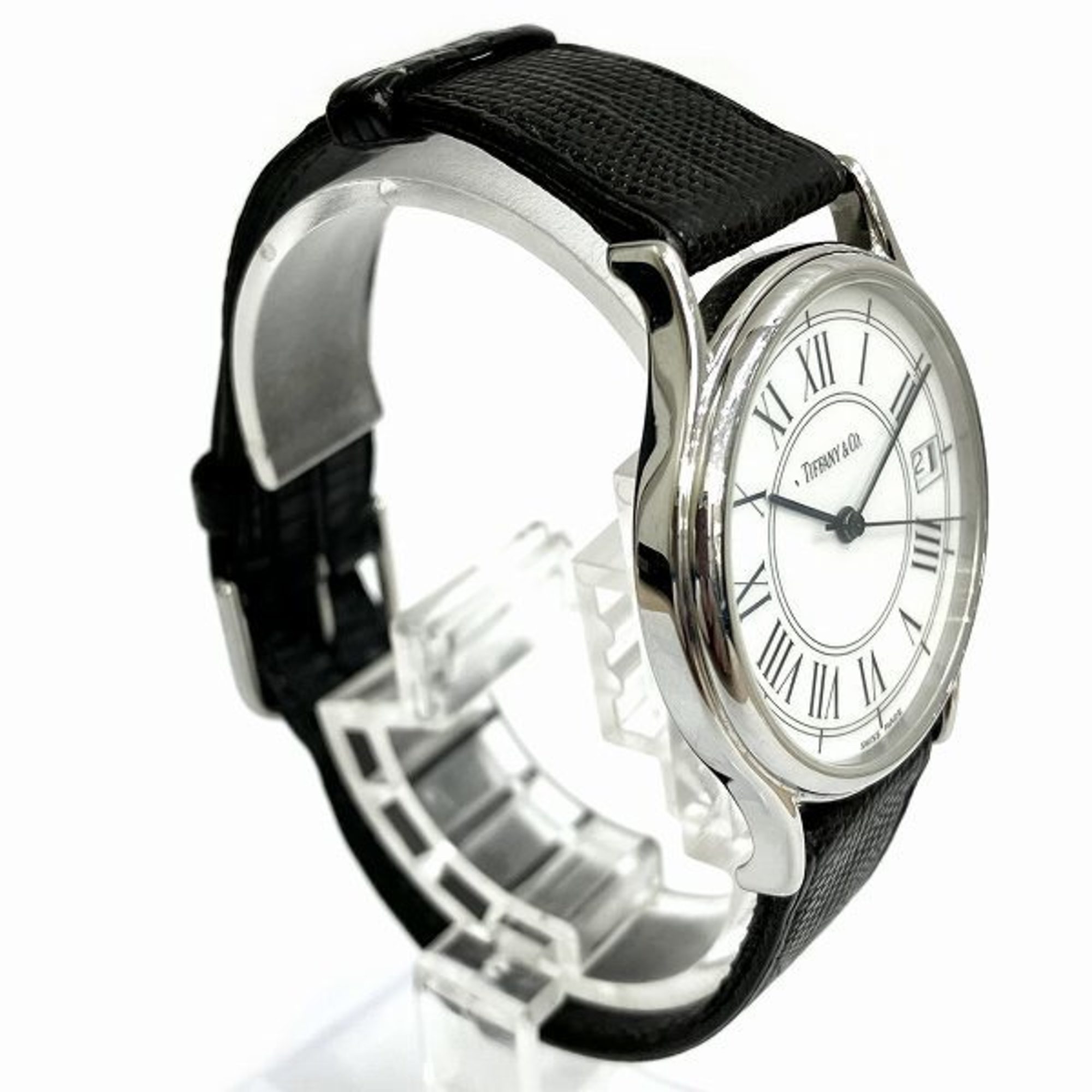 Tiffany Classic Round Quartz White Dial Watch Men's