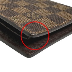 LOUIS VUITTON Bifold Wallet with Card Pocket Damier Portefeuille Marco N61675 Louis Vuitton Brown