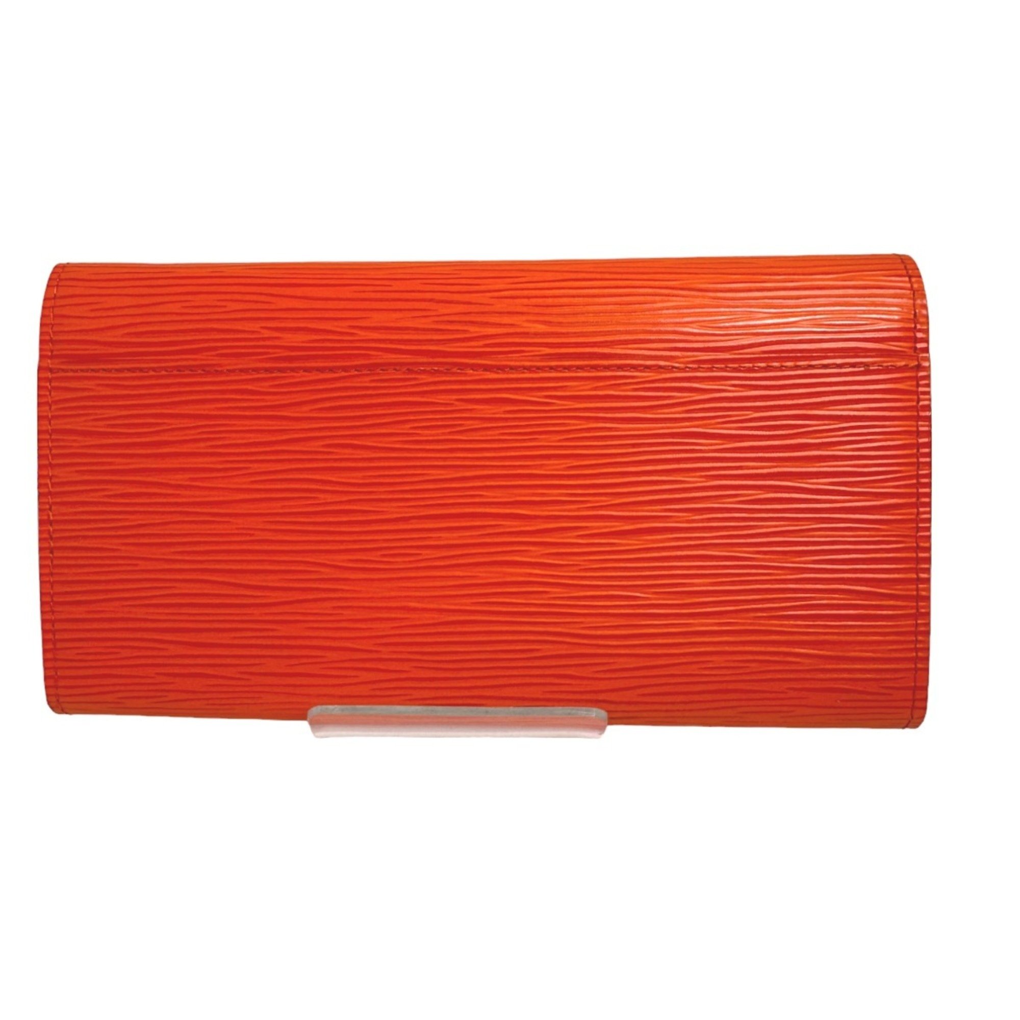 LOUIS VUITTON Louis Vuitton Long Wallet Epi Portefeuille Sara M60584 Orange