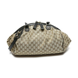 GUCCI Gucci 2WAY bag Sookie WG canvas with shoulder strap 223974 black x brown handbag