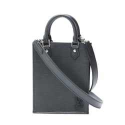 LOUIS VUITTON Louis Vuitton Shoulder Bag Epi Petite Sac Plat M69441 Black