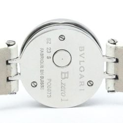 Polished BVLGARI B-Zero1 Diamond Blue MOP Dial Steel Quartz Watch BZ23S BF569411