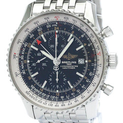 Polished BREITLING Navitimer World Steel Automatic Mens Watch A24322 BF569422