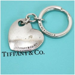 Tiffany Keyring Silver 925 Heart Motif TIFFANY&Co Women's Charm Accessory Keychain