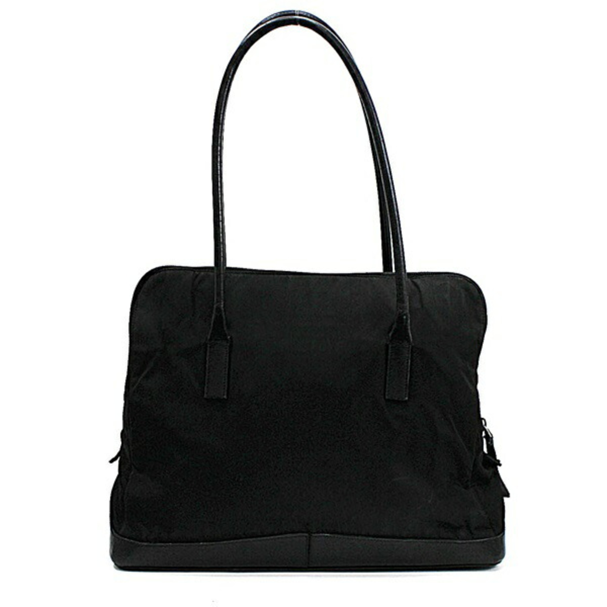 PRADA Nylon Tote Bag x Leather Black Ladies