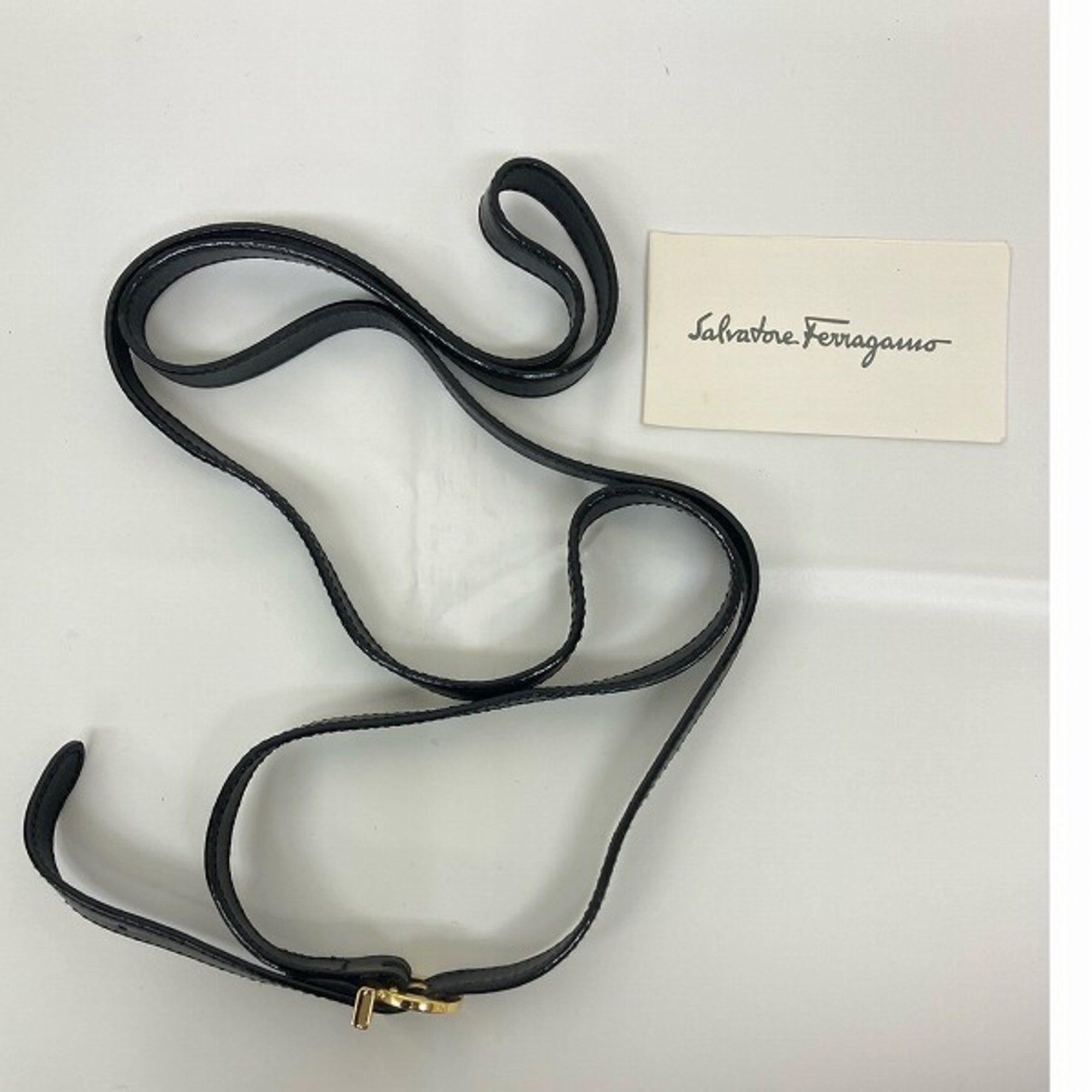 Salvatore Ferragamo Ferragamo AT-21-5677 Vara Ribbon Black Bag Handbag Shoulder Ladies