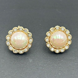 Christian Dior Earrings Rhinestone Gold Color Women's ITJFHPX7XQDG