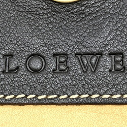 LOEWE shoulder bag anagram beige brown suede leather ladies fashion medium IT31AB3EY4W8