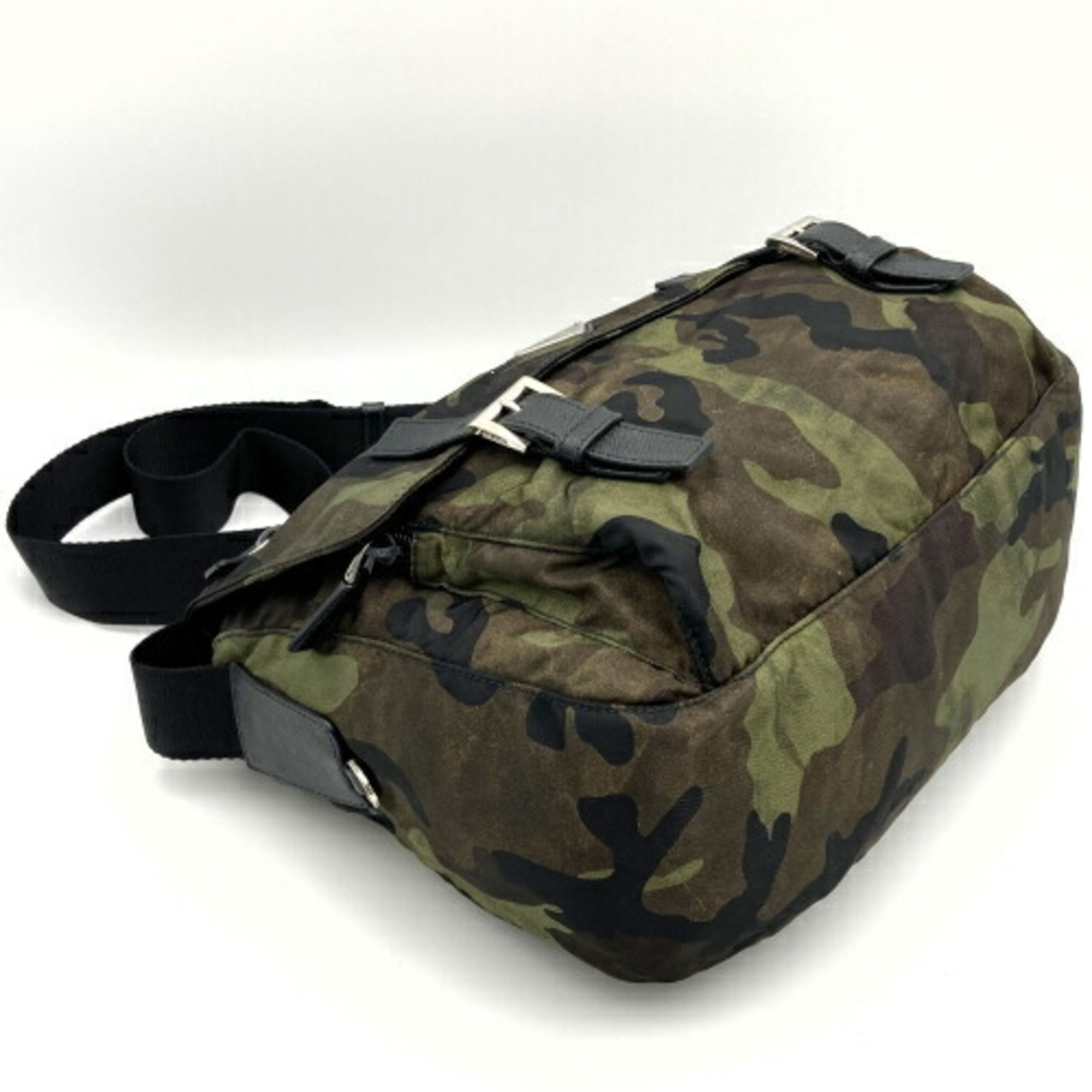 PRADA Prada shoulder bag camouflage pattern khaki green nylon men's women's ITNHPPP8I7VS