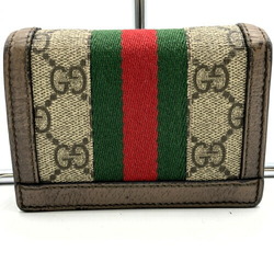 GUCCI Gucci Offdia Bifold Wallet Sherry Line GG Pattern Brown Supreme Women's Men's Accessories 523155 ITQSIZN6RWXU