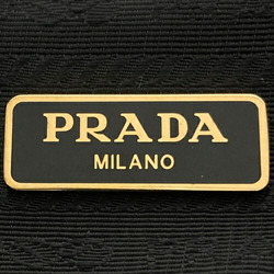PRADA Prada handbag triangle black canvas rattan ladies fashion ITJOH5UFRTTX