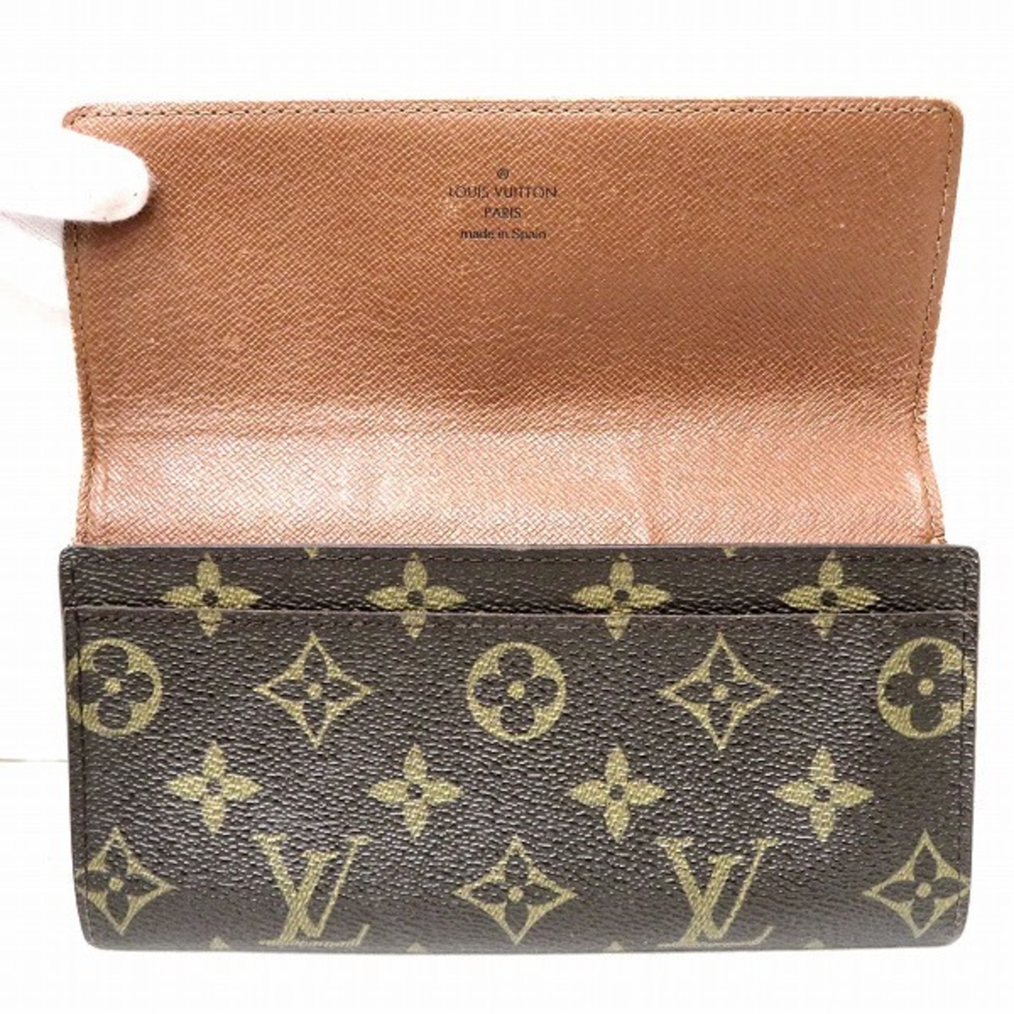 Louis Vuitton Monogram Portefeuille 3 Cult Credit M61818 Wallet Bifold Long Men's Women's