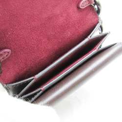 Coach Signature Floral Pattern L1983 Women's Leather,PVC Card Wallet Beige,Brown,Multi-color
