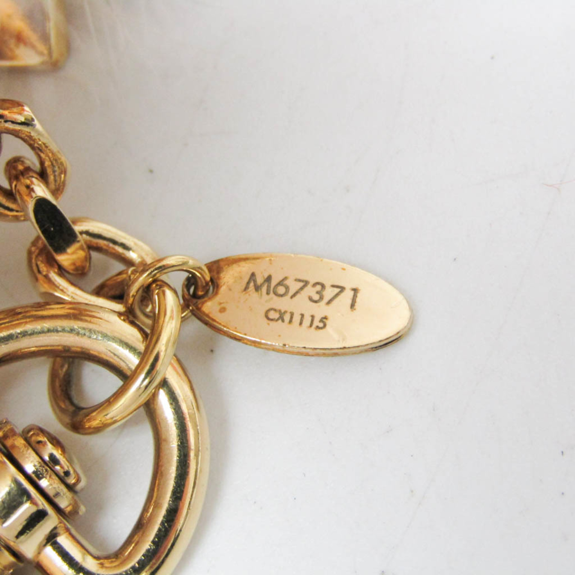 Louis Vuitton Fluffy Bag Charm M67371 Keyring (Gold,Rose Clair)