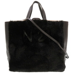 N° 21 NUMERO VENTUNO N°21 Leather Fur Black Handbag 0178 5I0178PZ