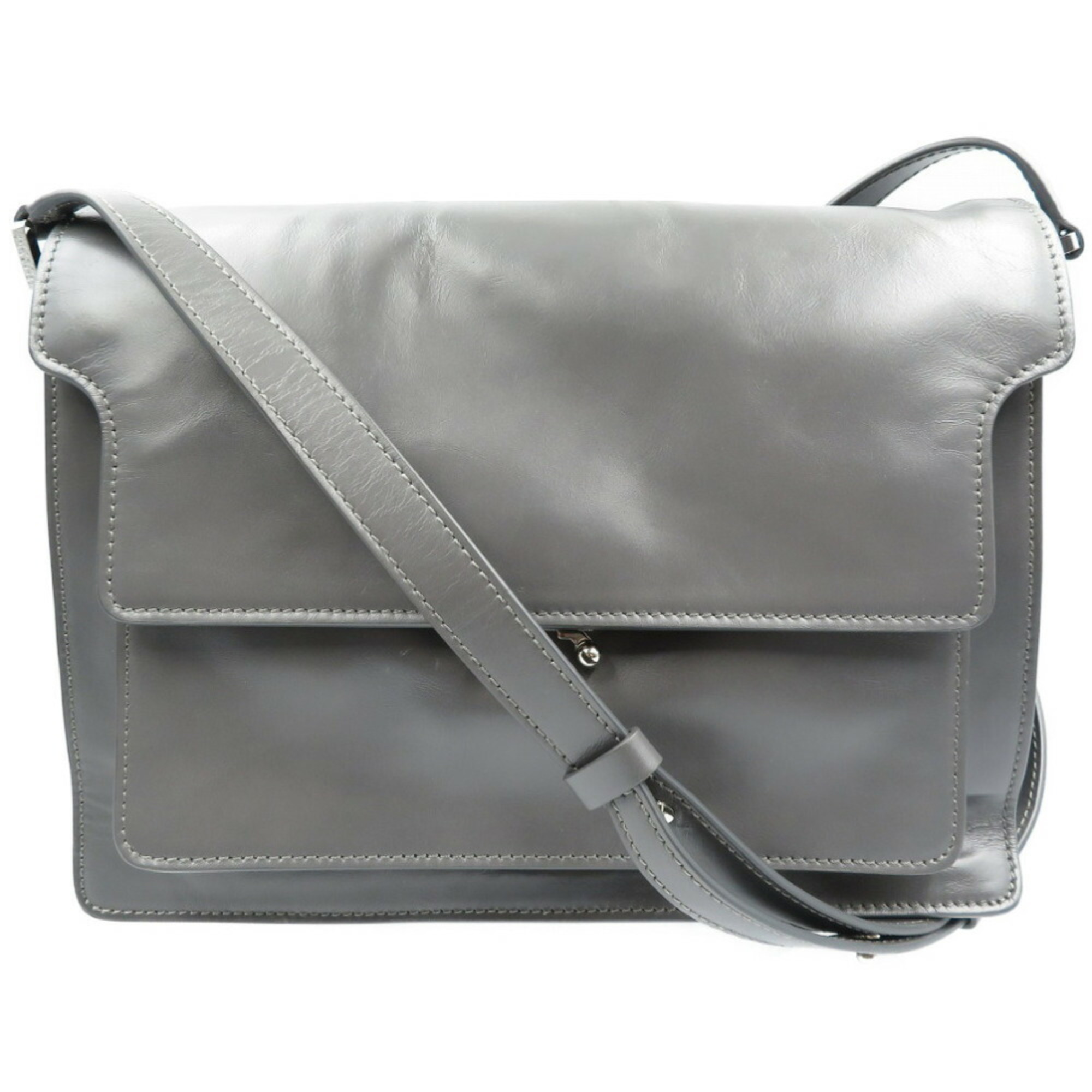 Marni leather gray shoulder bag 0164MARNI 5I0164SI5