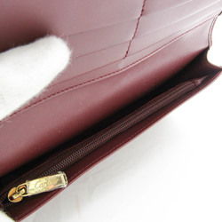 Cartier Must Women,Men Leather Long Wallet (bi-fold) Bordeaux